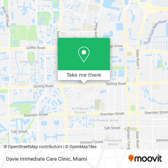 Mapa de Davie Immediate Care Clinic