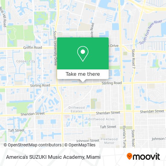 America's SUZUKI Music Academy map