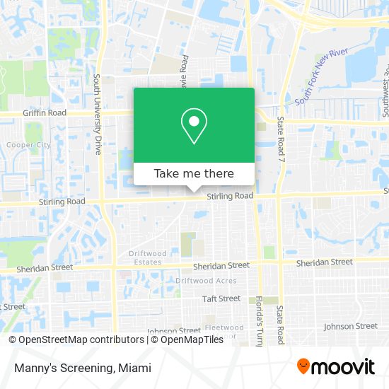 Manny's Screening map