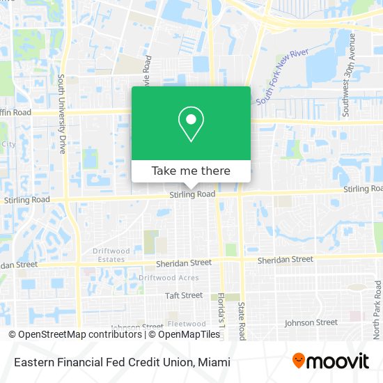 Eastern Financial Fed Credit Union map