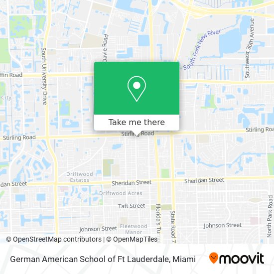 German American School of Ft Lauderdale map