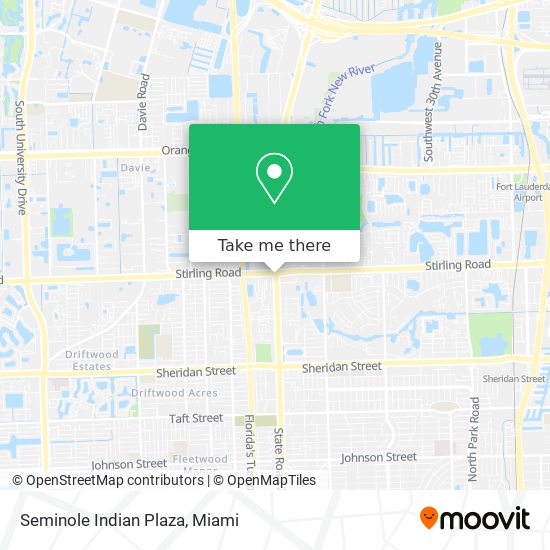 Seminole Indian Plaza map