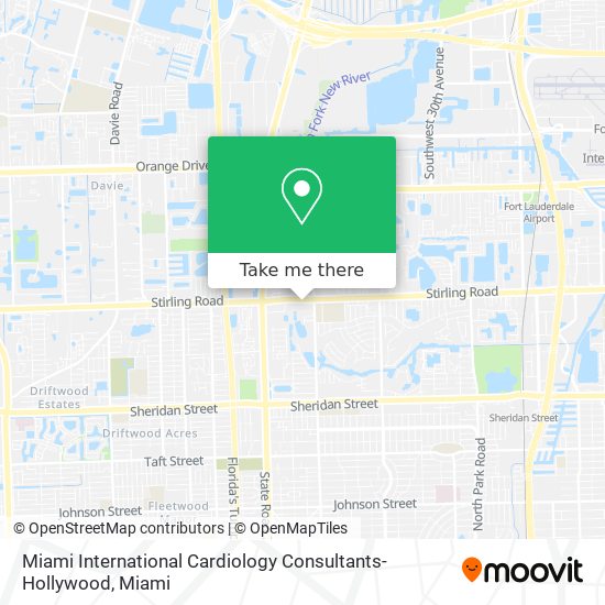 Miami International Cardiology Consultants- Hollywood map