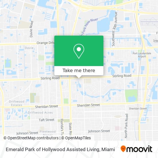 Emerald Park of Hollywood Assisted Living map