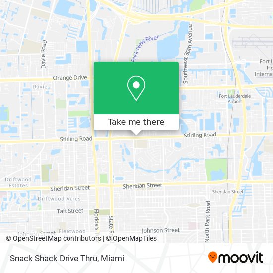 Snack Shack Drive Thru map