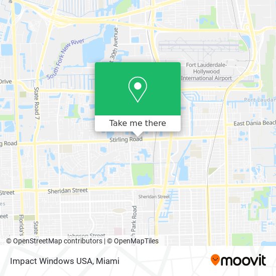 Mapa de Impact Windows USA