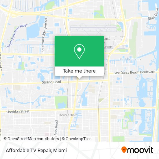 Affordable TV Repair map