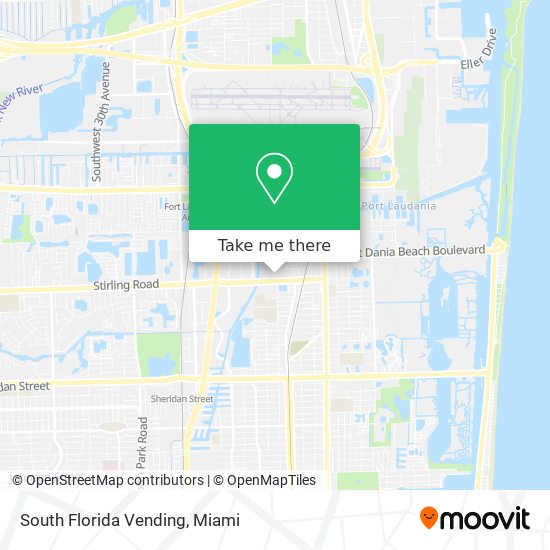 South Florida Vending map