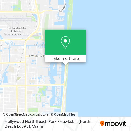 Mapa de Hollywood North Beach Park - Hawksbill (North Beach Lot #5)