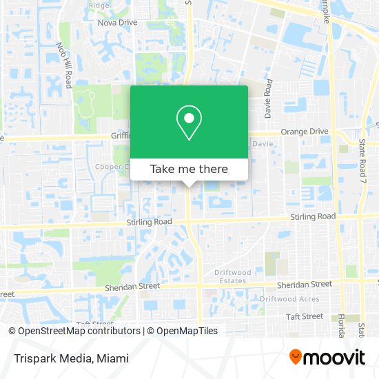 Mapa de Trispark Media