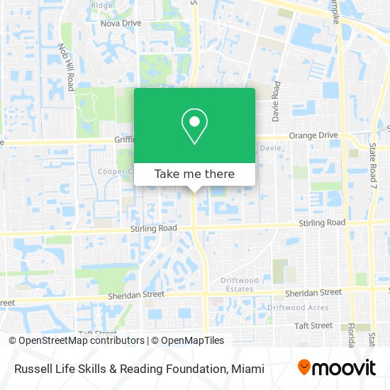 Russell Life Skills & Reading Foundation map