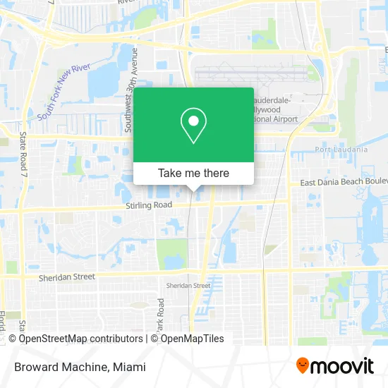 Broward Machine map