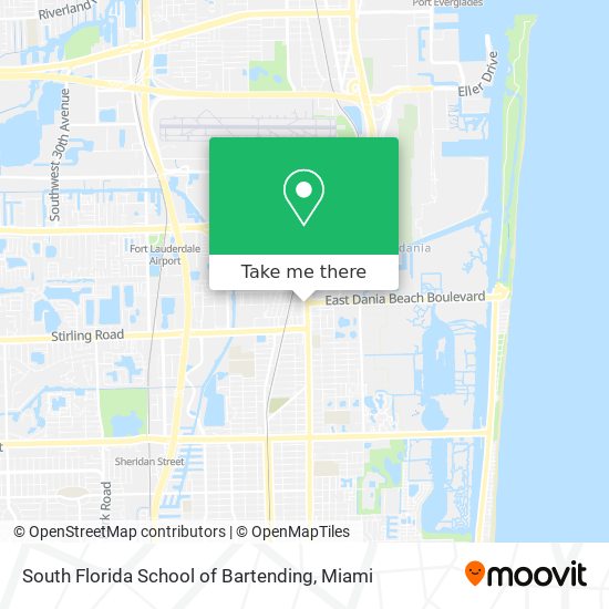 Mapa de South Florida School of Bartending