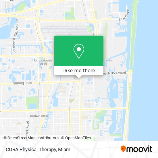 Mapa de CORA Physical Therapy