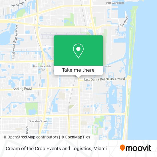 Mapa de Cream of the Crop Events and Logistics