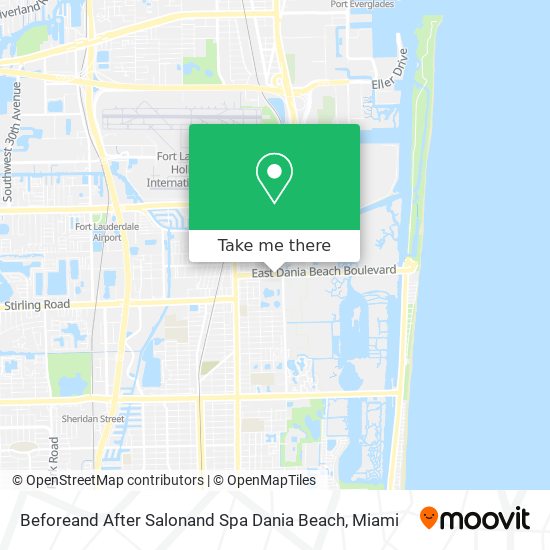 Mapa de Beforeand After Salonand Spa Dania Beach