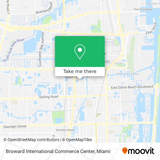 Mapa de Broward International Commerce Center