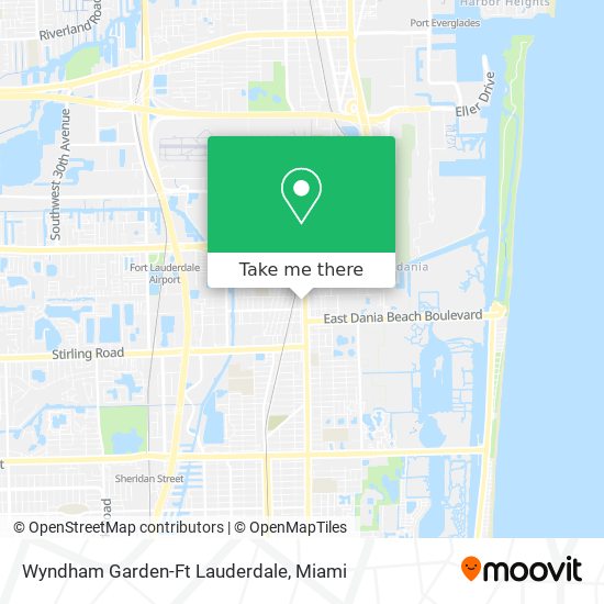 Mapa de Wyndham Garden-Ft Lauderdale