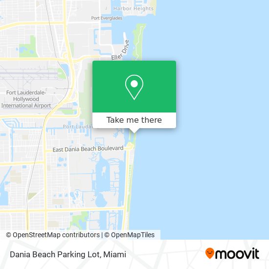 Dania Beach Parking Lot map