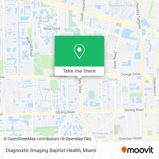 Diagnostic Imaging Baptist Health map