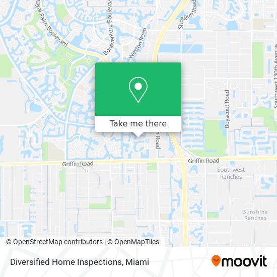 Diversified Home Inspections map