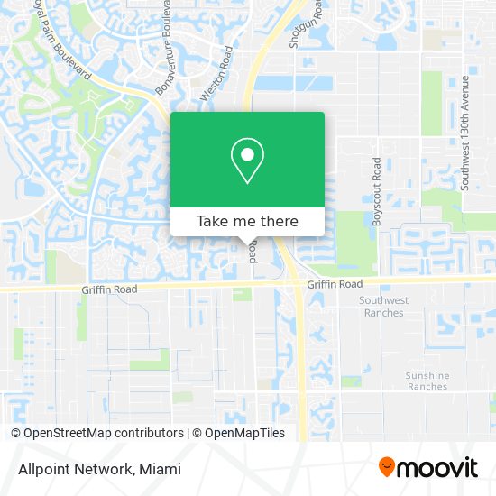 Mapa de Allpoint Network