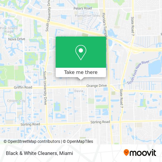 Black & White Cleaners map