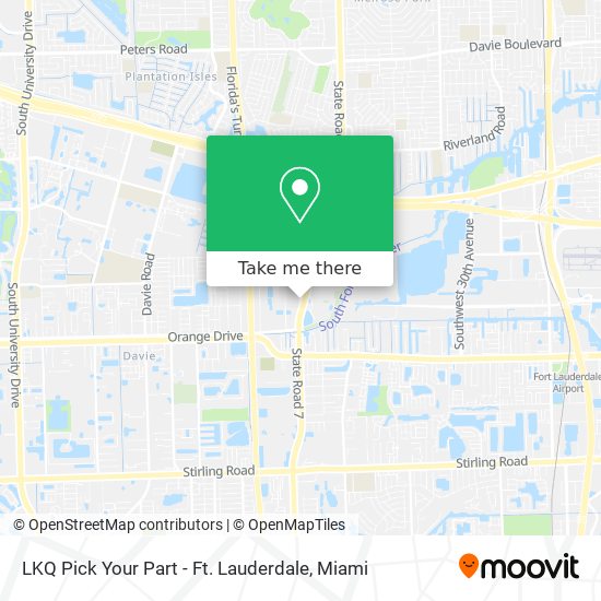 Mapa de LKQ Pick Your Part - Ft. Lauderdale