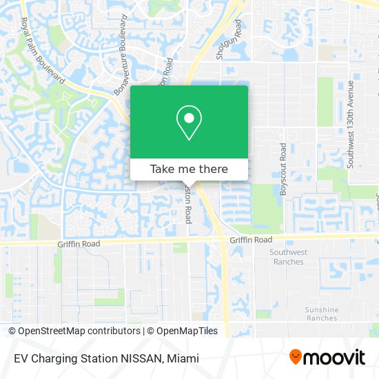 Mapa de EV Charging Station NISSAN