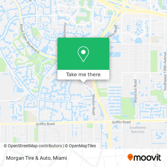 Morgan Tire & Auto map