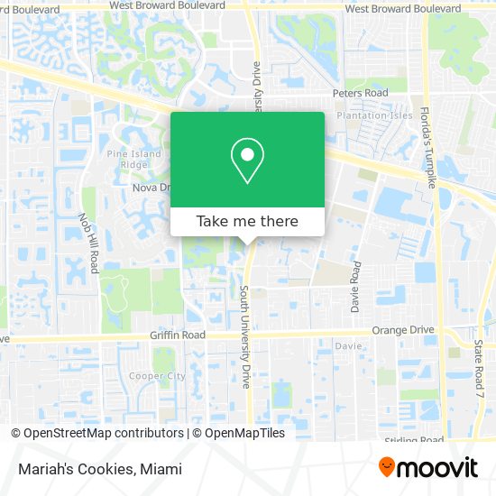 Mariah's Cookies map