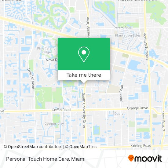 Mapa de Personal Touch Home Care