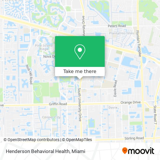 Henderson Behavioral Health map