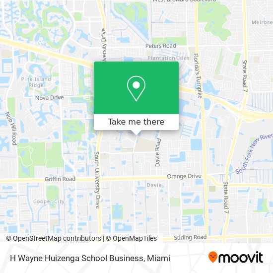 H Wayne Huizenga School Business map