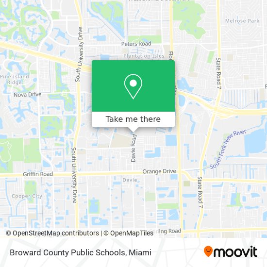 Mapa de Broward County Public Schools