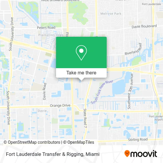 Fort Lauderdale Transfer & Rigging map