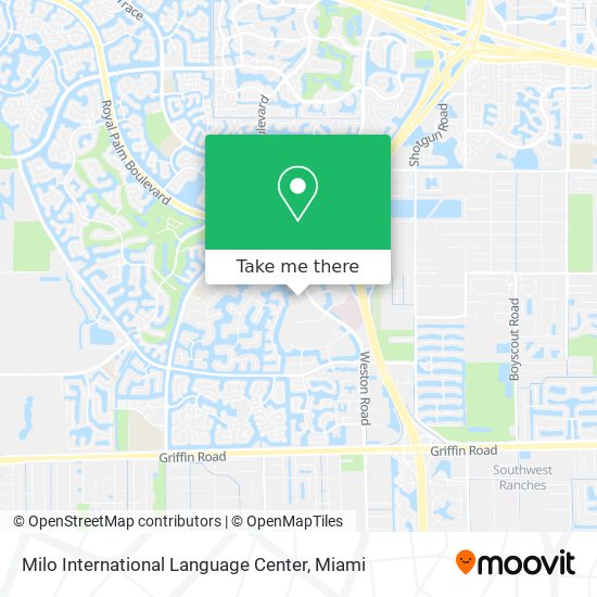 Milo International Language Center map