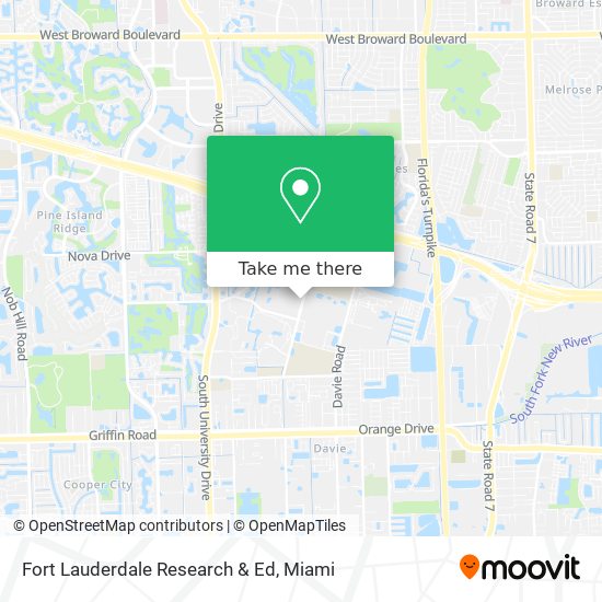 Fort Lauderdale Research & Ed map