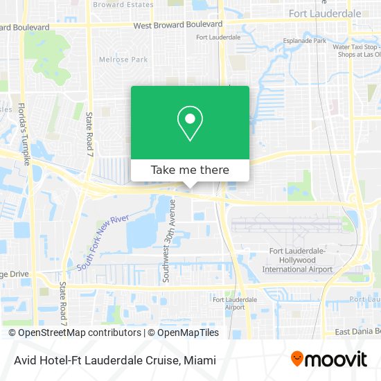 Avid Hotel-Ft Lauderdale Cruise map