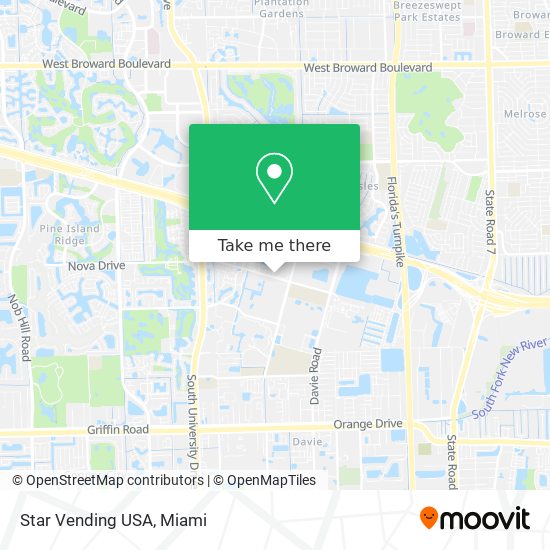 Mapa de Star Vending USA