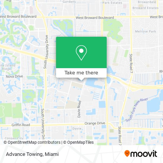 Advance Towing map