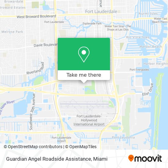 Guardian Angel Roadside Assistance map