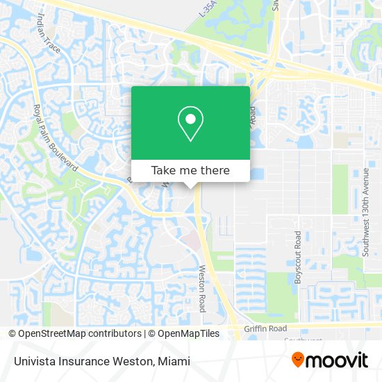 Mapa de Univista Insurance Weston