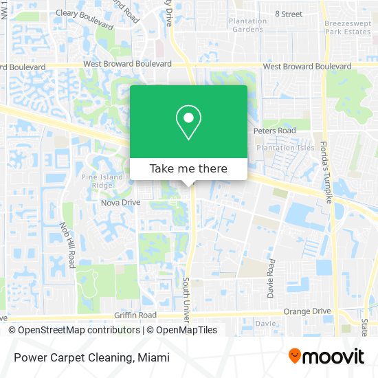 Power Carpet Cleaning map