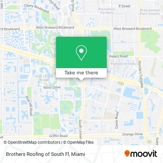 Brothers Roofing of South Fl map