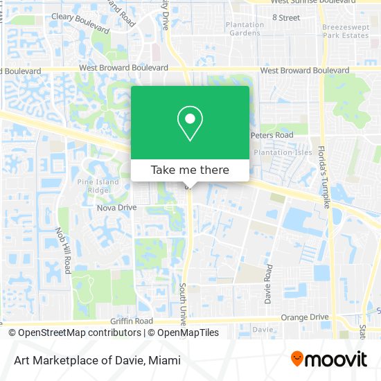 Mapa de Art Marketplace of Davie