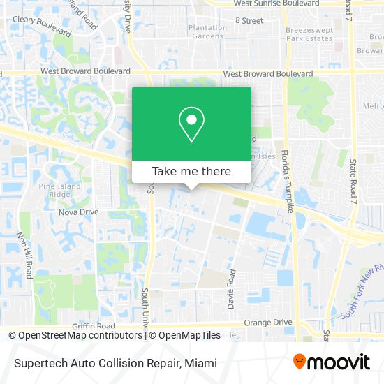 Supertech Auto Collision Repair map