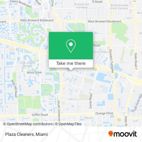 Plaza Cleaners map