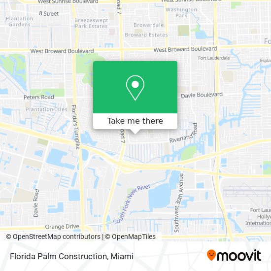 Florida Palm Construction map