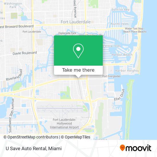 U Save Auto Rental map